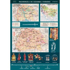   Magyarország a XIII. században, a Tatárjárás, iskolai történelmi oktatótabló