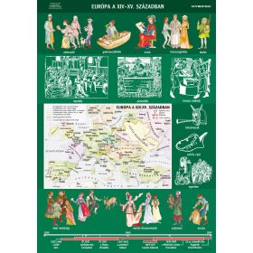   Európa a XIV-XV. században, iskolai történelmi oktatótabló