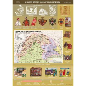   A három részre szakadt Magyarország, iskolai történelmi oktatótabló