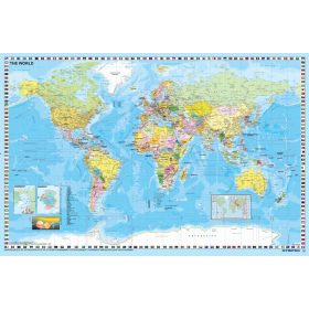   A Föld országai térkép/Közép-Európa autótérkép könyöklő