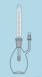 Piknométer hőmérővel, 10 ml