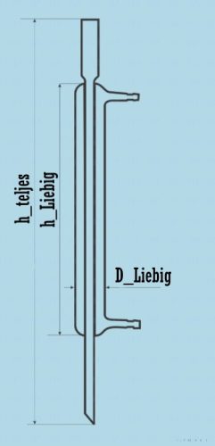 Liebig-hűtő, 400 mm