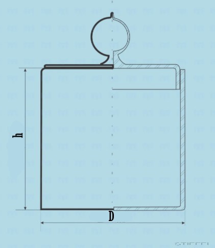 Mérlegedény, alacsony forma, 25 ml