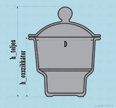 Exszikkátor, porcelán betéttel, barna, többféle méretben