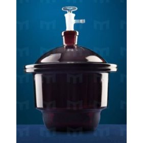   Exszikkátor, porcelán betéttel, vákuum, barna, többféle méretben