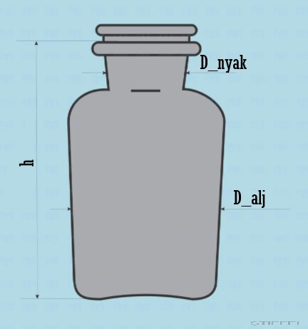 Porüveg, bő nyakú, barna, többféle méretben