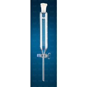   Választó tölcsér, üvegcsappal, henger forma, mércés, többféle méretben