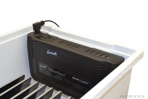 PowerTray Deep - Tablet töltő fiók, mély, 10 db tablethez