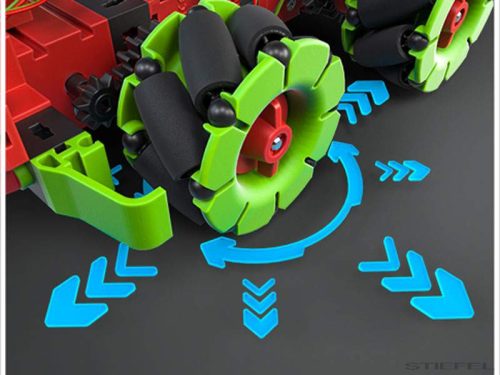 Robotics AddOn: Omniwheels (Kiegészítő a Robotics TXT 4.0 alapkészlethez)