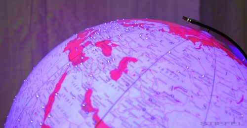 Artline Orange Swarovski  földgömb Ø 34