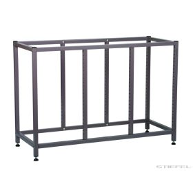Gratnells Tárolókeret, alacsony, 3 oszlopos, szürke