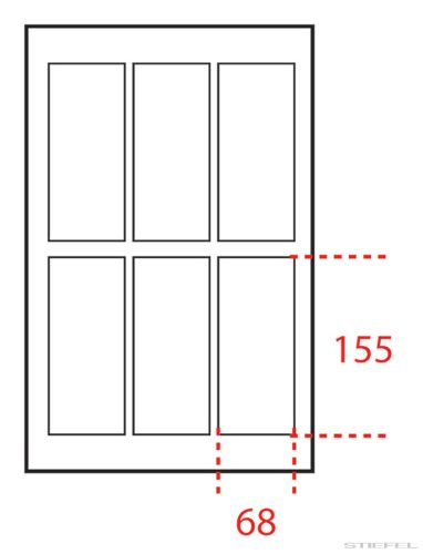 F1 fiókba illeszthető 6 részes tároló betét (5 db/csomag)