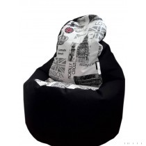 Babzsák felnőtteknek, mintás fotel fazon