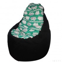 Babzsák felnőtteknek, mintás fotel fazon