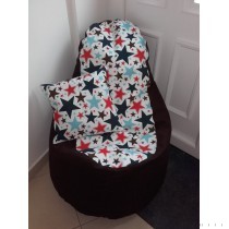 Babzsák felnőtteknek, mintás fotel fazon