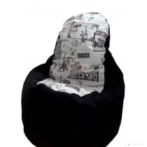 Babzsák felnőtteknek, mintás fotel fazon