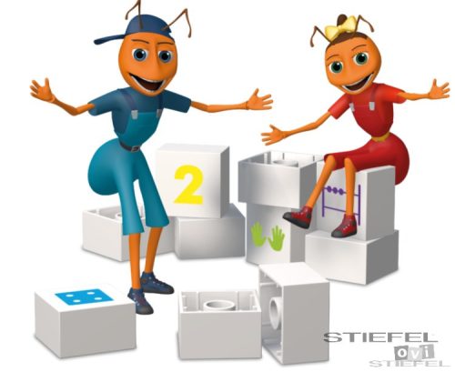 Számok tanulása építőkészlettel