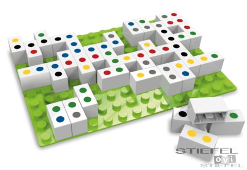 Színes domino építőkészlet