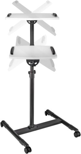 Laptop/projektor tartó guruló médiaállvány