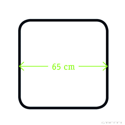 Négyzetes Asztal (65x65cm)