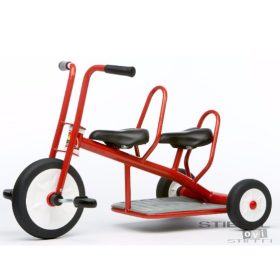 Kétszemélyes Piros Tricikli