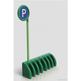 Jelzett parkoló KRESZ parkhoz műanyag