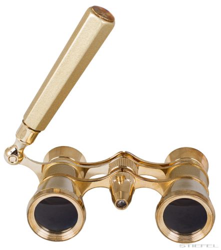 Levenhuk Broadway 325N színházi látcső (LED-lámpával ellátott arany színű lornyon)