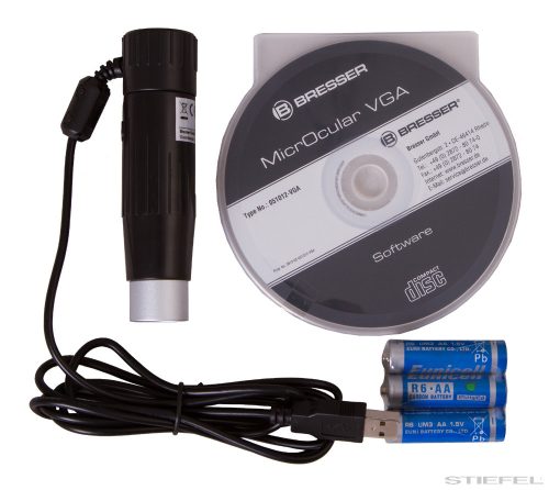 Bresser National Geographic Digitális monokuláris mikroszkóp tokkal, 40–1024x