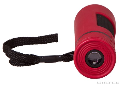 Bresser Topas 10x25 Egyszemes távcső, piros