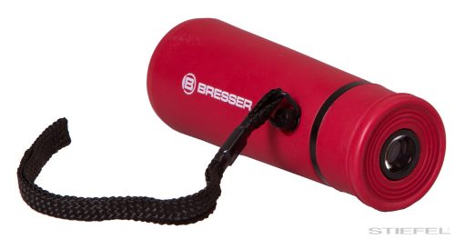 Bresser Topas 10x25 Egyszemes távcső, piros