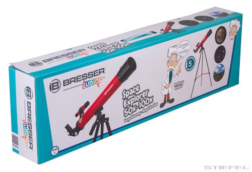 Bresser Junior Space Explorer 45/600 AZ teleszkóp, piros