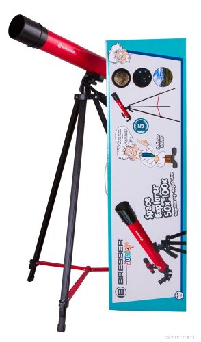 Bresser Junior Space Explorer 45/600 AZ teleszkóp, piros