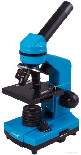 Levenhuk Rainbow 2L Monokuláris mikroszkóp, 40-400x, azúr