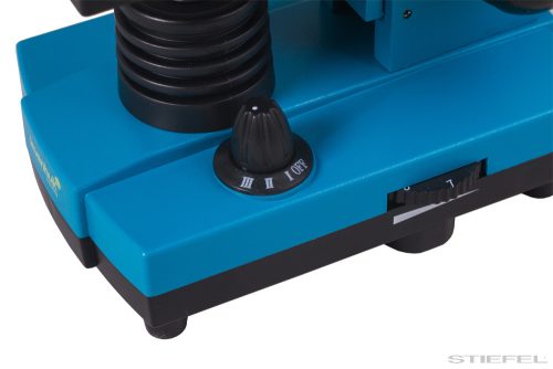 Levenhuk Rainbow 2L Monokuláris mikroszkóp, 40-400x, azúr