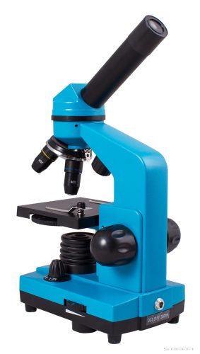 Levenhuk Rainbow 2L Monokuláris mikroszkóp, 40-400x, azúr