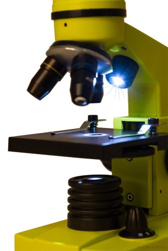 Levenhuk Rainbow 2L Monokuláris mikroszkóp, 40-400x, lime