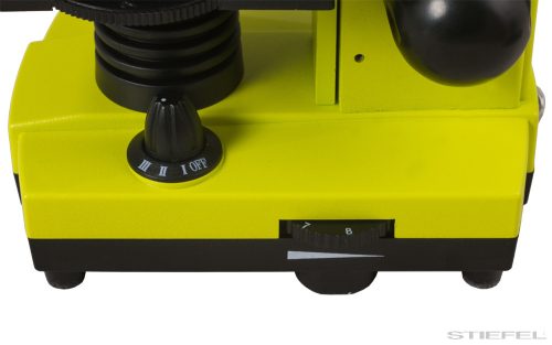 Levenhuk Rainbow 2L Monokuláris mikroszkóp, 40-400x, lime