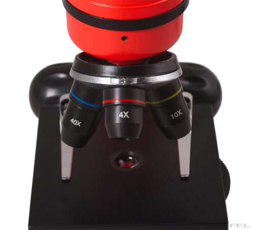 Levenhuk Rainbow 2L Monokuláris mikroszkóp, 40-400x, narancs