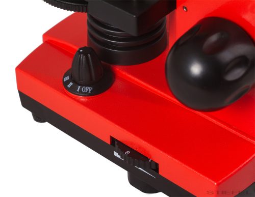 Levenhuk Rainbow 2L Monokuláris mikroszkóp, 40-400x, narancs