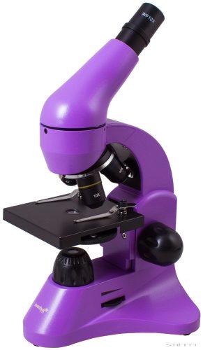 Levenhuk Rainbow 50L Monokuláris mikroszkóp, 64-1280x, ametiszt