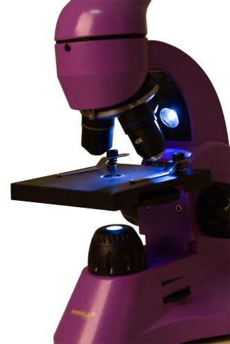 Levenhuk Rainbow 50L Monokuláris mikroszkóp, 64-1280x, ametiszt