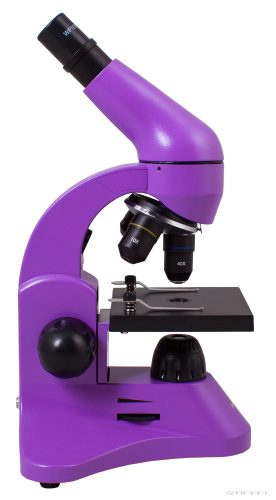 Levenhuk Rainbow 50L Monokuláris mikroszkóp, 64-1280x, ametiszt