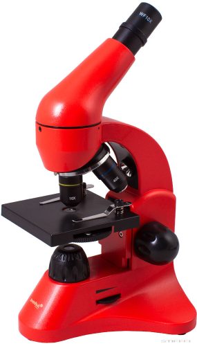Levenhuk Rainbow 50L Monokuláris mikroszkóp, 64-1280x, narancs