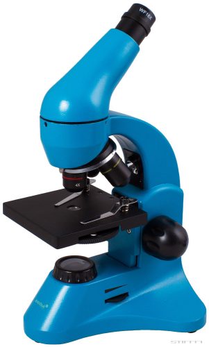 Levenhuk Rainbow 50L PLUS Monokuláris mikroszkóp, 64-1280x, azúr