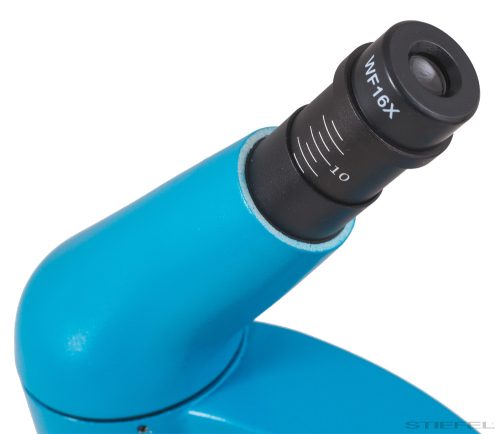 Levenhuk Rainbow 50L PLUS Monokuláris mikroszkóp, 64-1280x, azúr