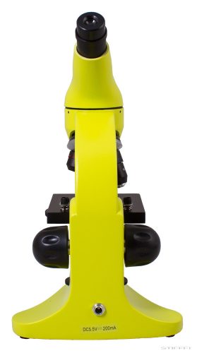 Levenhuk Rainbow 50L PLUS Monokuláris mikroszkóp, 64-1280x, lime