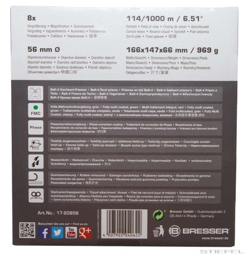 Bresser Pirsch 8x56 Kétszemes távcső