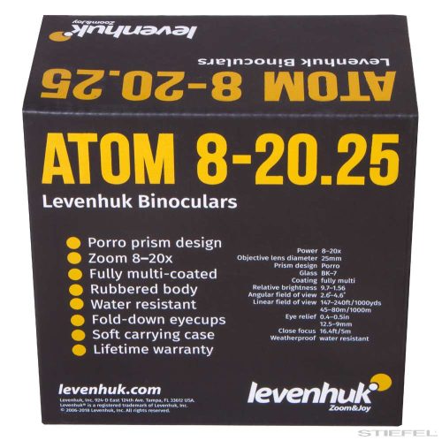 Levenhuk Atom 8–20x25 Kétszemes távcső