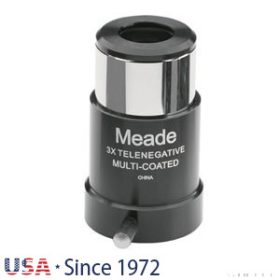   Meade 4000 sorozatú #128 3x rövid fókuszú Barlow-lencse 1,25"