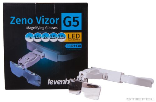 Levenhuk Zeno Vizor G5 Nagyítószemüveg, 1.5-3.5x